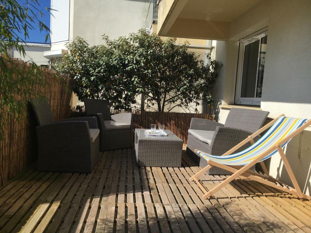 Le Wim'Heureux Terrasse Lejlighed Wimereux Eksteriør billede